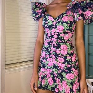 pretty floral mini dress